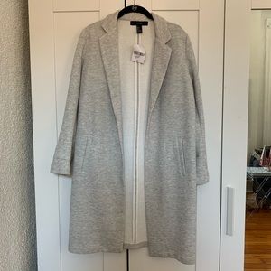 Long grey duster blazer